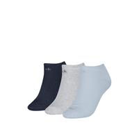 Calvin Klein 3P Sneaker Socks For Women Grau/Blau Gr 39/42 Damen