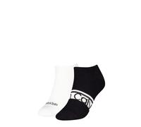 Sneakersocken CALVIN KLEIN "CK WOMEN SNEAKER LOGO STRIPE", Damen, schwarz, Baumwollmischung, normal, Socken Sneakersocken, mit Logoschriftzug, Cotton-Mix (64113339-0) schwarz