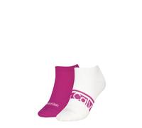 Sneakersocken CALVIN KLEIN "CK WOMEN SNEAKER LOGO STRIPE", Damen, fuchsia, Baumwollmischung, normal, Socken Sneakersocken, mit Logoschriftzug, Cotton-Mix (86051654-0) fuchsia