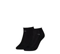 Sneakersocken CALVIN KLEIN "CK WOMEN SNEAKER PELERINE", Damen, schwarz, Baumwollmischung, normal, Socken Sneakersocken, mit kleinem Rollbund, Cotton-Mix, elastisch (58776410-0) schwarz