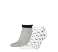 Calvin Klein All Over CK Logo Men's Liner Socks 2 pack