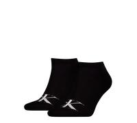 Sneakersocken CALVIN KLEIN JEANS "CKJ MEN SNEAKER 2P MONOGRAM", Herren, Gr. 43-46, schwarz, Baumwollmischung, normal, Socken, mit dezentem Logo (63527804-43) schwarz