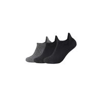 Sneakersocken CAMANO "3er Pack", Herren, Gr. 43-46, schwarz, 41% Polyester, 32% Viskose, 16% Polyamid, 8% Wolle, 3% Elasthan, uni, Socken Sneakersocken (60607104-43) schwarz