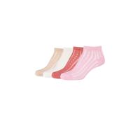 Sneakersocken CAMANO "4er Pack", Damen, Gr. 39/42, almond blossom, 82% Baumwolle 17% Polyamid 1% Elasthan, Zopfmuster, Socken Sneakersocken (69749266-39) almond blossom