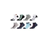 Sneakersocken CAMANO, Herren, Gr. 35-38, schwarz mix, Obermaterial: 68% Baumwolle, 31% Polyamid, 1% Elasthan, Socken Sneakersocken (77696620-35) schwarz mix