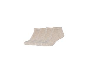 Sneakersocken CAMANO "ca-soft", Herren, Gr. 35-38, beige (nature melange), Elasthan, Polyamid, Viskose, unifarben, normal, Socken Sneakersocken, mit druckfreinem Bündchen (68641034-35) nature melange