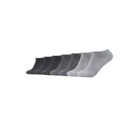 Sneakersocken CAMANO "ca-soft", Herren, Gr. 35-38, grau (grautöne, meliert), Baumwollmischung, meliert, normal, Socken Sneakersocken, mit weichem Komfortbund ohne drückende Nähte (63962623-35) grautön