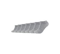 Sneakersocken CAMANO "7er Pack", Herren, Gr. 43-46, grau (light grau melange), 80% Baumwolle, 17% Polyamid, 3% Elasthan, uni, Socken Sneakersocken (51394440-43) light grau melange