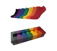 Sneakersocken CAMANO "comfort", Herren, Gr. 35-38, bunt (rainbow), Baumwollmischung, unifarben, normal, Socken Sneakersocken, mit flachen Nähten (11592201-35) rainbow