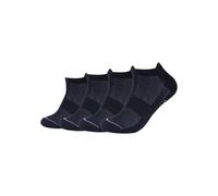 Sneakersocken CAMANO "function", Herren, Gr. 35-38, blau (dunkelblau), Materialmix, unifarben, normal, Socken Sneakersocken, mit Micro-Plüsch an Ferse und Zehen (74337406-35) dunkelblau