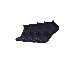 Sneakersocken CAMANO "function", Herren, Gr. 39-42, blau (dunkelblau), Materialmix, unifarben, normal, Socken Sneakersocken, mit Micro-Plüsch an Ferse und Zehen (74337406-39) dunkelblau