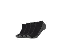 Sneakersocken CAMANO, Herren, Gr. 35-38, schwarz, Baumwollmischung, normal, Socken Sneakersocken, mit Rippenbündchen (20408364-35) schwarz