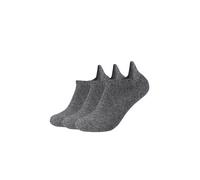 Sneakersocken CAMANO, Herren, Gr. 43-46, grau (dunkelgrau melange), Obermaterial: 41% Polyester, 32% Viskose, 16% Polyamid, 8% Wolle, 3% sonstige Fasern, Socken Sneakersocken, mit Wolle, wärmende, gem