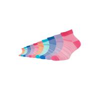Sneakersocken CAMANO "mesh ventilation", Mädchen, Gr. 31-34, pink (prism pink), Baumwollmischung, gestreift, normal, Socken Sneakersocken, Mesh-Belüftung für perfektes Fußklima bei jeder Aktivität (83