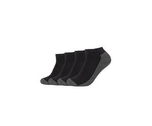 Sneakersocken CAMANO "pro tex 4er Pack", Herren, Gr. 43-46, schwarz, 50% Baumwolle, 29% Polyester, 19% Polyamid, 2% Elasthan, Colorblocking, Socken Sneakersocken (33748417-43) schwarz