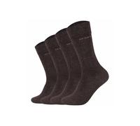 Sneakersocken CAMANO "Socken 4er Pack", Damen, Gr. 39-42, dunkelbraun, Obermaterial: 80% Baumwolle CO. 17% Polyamid PA. 3% Elasthan EL., Socken Sneakersocken (90191601-39) dunkelbraun
