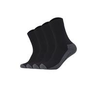 Sneakersocken CAMANO "Socken 4er Pack", Damen, Gr. 39-42, schwarz, Obermaterial: 47% Polyester PES. 37% Baumwolle CO. 15% Polyamid PA. 1% Elasthan EL., Socken Sneakersocken (21606112-39) schwarz