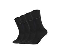 Sneakersocken CAMANO "Socken 4er Pack", Damen, Gr. 39-42, schwarz, Obermaterial: 80% Baumwolle CO. 17% Polyamid PA. 3% Elasthan EL., Socken Sneakersocken (55454224-39) schwarz