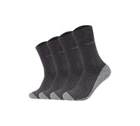 Sneakersocken CAMANO "Socken 4er Pack", Damen, Gr. 43-46, grau (anthrazit), Obermaterial: 80% Baumwolle CO. 17% Polyamid PA. 3% Elasthan EL., Socken Sneakersocken (78725134-43) anthrazit