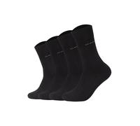 Sneakersocken CAMANO "Socken 4er Pack", Damen, Gr. 43-46, schwarz, Obermaterial: 80% Baumwolle CO. 17% Polyamid PA. 3% Elasthan EL., Socken Sneakersocken (28690026-43) schwarz