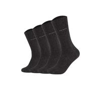 Sneakersocken CAMANO "Socken 4er Pack", Damen, Gr. 47-49, grau (anthrazit), Obermaterial: 80% Baumwolle CO. 17% Polyamid PA. 3% Elasthan EL., Socken Sneakersocken (62205904-47) anthrazit