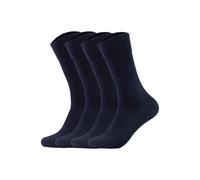 Sneakersocken CAMANO "Socken 4er Pack", Herren, Gr. 39-42, blau (marine), Obermaterial: 97% Baumwolle CO. 3% Elasthan EL., Socken Sneakersocken (97506146-39) marine
