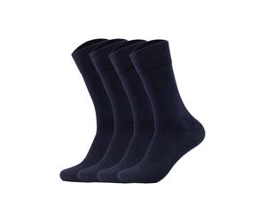 Sneakersocken CAMANO "Socken 4er Pack", Herren, Gr. 39-42, blau (marine), Obermaterial: 97% Baumwolle CO. 3% Elasthan EL., Socken Sneakersocken (97506146-39) marine