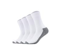 Sneakersocken CAMANO "Socken 4er Pack", Herren, Gr. 39-42, weiß, Obermaterial: 47% Polyester PES. 37% Baumwolle CO. 15% Polyamid PA. 1% Elasthan EL., Socken Sneakersocken (37904911-39) weiß