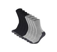 Sneakersocken CAMANO "Socken 8er Pack", Herren, Gr. 39-42, schwarz (schwarz, grau), Obermaterial: 47% Polyester PES. 37% Baumwolle CO. 15% Polyamid PA. 1% Elasthan EL., Socken Sneakersocken (11806831-