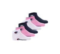 Sneakersocken CHAMPION "Socken 6er Pack", Mädchen, Gr. 27-30, bunt (pink, weiß, blau), Obermaterial: 71% Baumwolle CO. 23% Polyester PES. 4% Polyamid PA. 2% Elasthan EL., Socken Sneakersocken (2144794
