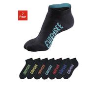 Sneakersocken CHIEMSEE "Damen Kinder Sportsocken für Sport & Alltag", Damen, Gr. 35-38, schwarz, Baumwolle, Baumwollmischung, Elasthan, Polyamid, unifarben, elastisch, Socken Sneakersocken, mit farbig