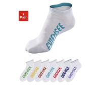 Sneakersocken CHIEMSEE "Damen Kinder Sportsocken für Sport & Alltag", Damen, Gr. 39-42, weiß, Baumwolle, Baumwollmischung, Elasthan, Polyamid, unifarben, elastisch, Socken Sneakersocken, mit farbigen
