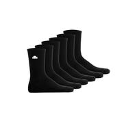Sneakersocken ELLESSE "Socken ALACRE Crew Socks 6P 6er Pack", Herren, Gr. 37-42,5, schwarz, Obermaterial: 68% Baumwolle CO. 16% Polyester PES. 14% Polyamid PA. 2% Elasthan EL., Socken Sneakersocken (6