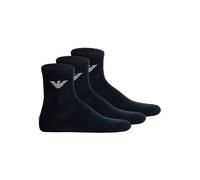 Sneakersocken EMPORIO ARMANI "Socken SPORTY SPONGE 3er Pack", Herren, Gr. 39-46, blau, Obermaterial: 85% Baumwolle CO. 13% Polyamid PA. 2% Elasthan EL., Socken Sneakersocken (92677845-39) blau