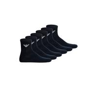 Sneakersocken EMPORIO ARMANI "Socken SPORTY SPONGE 6P 6er Pack", Herren, Gr. 39-46, blau, Obermaterial: 85% Baumwolle CO. 13% Polyamid PA. 2% Elasthan EL., Socken Sneakersocken (41434053-39) blau