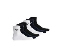 Sneakersocken EMPORIO ARMANI "Socken SPORTY SPONGE 6P 6er Pack", Herren, Gr. 39-46, bunt (weiß, schwarz, blau), Obermaterial: 85% Baumwolle CO. 13% Polyamid PA. 2% Elasthan EL., Socken Sneakersocken (
