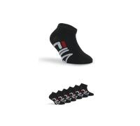 Sneakersocken FILA "JUNIOR UNISEX INVISIBLE SOCKS", Herren, Gr. 23-26, schwarz, diverse Faserarten, unifarben mit Farbeinsatz, normal, Socken Sneakersocken, mit Logoschriftzug seitlich (21271167-23)