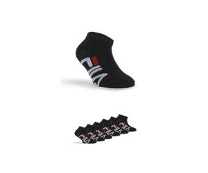 Sneakersocken FILA "JUNIOR UNISEX INVISIBLE SOCKS", Mädchen, Gr. 23-26, schwarz, diverse Faserarten, unifarben mit Farbeinsatz, normal, Socken Sneakersocken, mit Logoschriftzug seitlich (21271167-23) 