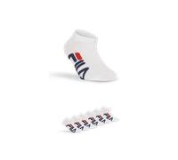 Sneakersocken FILA "JUNIOR UNISEX INVISIBLE SOCKS", Mädchen, Gr. 23-26, weiß, diverse Faserarten, unifarben mit Farbeinsatz, normal, Socken Sneakersocken, mit Logoschriftzug seitlich (58153656-23) wei