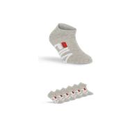 Sneakersocken FILA "JUNIOR UNISEX INVISIBLE SOCKS", Mädchen, Gr. 31-34, grau, diverse Faserarten, normal, Socken Sneakersocken, mit Logoschriftzug seitlich (82698419-31) grau
