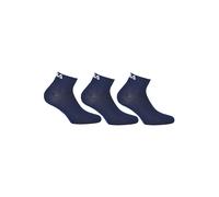 Sneakersocken FILA "Socken 3er Pack", Damen, Gr. 43-46, blau (marine), Obermaterial: 75% Baumwolle CO. 23% Polyester PES. 2% Elasthan EL., Socken Sneakersocken (47581807-43) marine