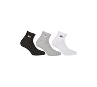 Sneakersocken FILA "Socken 3er Pack", Herren, Gr. 43-46, bunt (schwarz, weiß, grau), Obermaterial: 75% Baumwolle CO. 23% Polyester PES. 2% Elasthan EL., Socken Sneakersocken (88654063-43) schwarz, wei