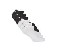 Sneakersocken FILA "Socken 6er Pack", Damen, Gr. 35-38, schwarz (schwarz, weiß), Obermaterial: 75% Baumwolle CO. 23% Polyester PES. 2% Elasthan EL., Socken Sneakersocken (11180468-35) schwarz, weiß