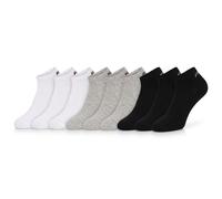Sneakersocken FILA "UNISEX INVISIBLE PLAIN SOCKS", Herren, Gr. 39-42, Sockengröße, schwarz-weiß (classic), Baumwollmischung, unifarben, normal, Socken Sneakersocken, mit Logo-Schriftzug (90864129-39) 