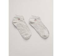 Sneakersocken GANT, Herren, Gr. 40-42, grau (light grau melange), Baumwollmischung, Socken Sneakersocken (97529339-40) light grau melange