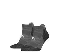 Sneakersocken HEAD "HEAD HIKING ALL CLIMATES SNEAKER 2P", Herren, Gr. 35-38, grau, Materialmix, unifarben mit Farbeinsatz, normal, Socken Sneakersocken, mit atmungsaktivem Stoffeinsatz (29901168-35) g