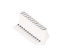 Sneakersocken HEAD "Socken Elements All Sport Quarter 12P 12er Pack", Damen, Gr. 43-46, braun (weiß), Obermaterial: 73% Baumwolle CO. 23% Polyester PES. 2% Polyamid PA. 2% Elasthan EL., Socken Sneaker