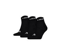 Sneakersocken HEAD "Socken Elements All Sport Quarter 3P 3er Pack", Damen, Gr. 43-46, schwarz, Obermaterial: 73% Baumwolle CO. 23% Polyester PES. 2% Polyamid PA. 2% Elasthan EL., Socken Sneakersocken