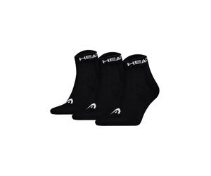 Sneakersocken HEAD "Socken Elements All Sport Quarter 3P 3er Pack", Herren, Gr. 43-46, schwarz, Obermaterial: 73% Baumwolle CO. 23% Polyester PES. 2% Polyamid PA. 2% Elasthan EL., Socken Sneakersocken