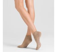 Sneakersocken HUDSON "AIR PLUSH", Damen, Gr. 39-42, beige (beigemeliert), Baumwollmischung, normal, Socken Sneakersocken, super weicher Laufkomfort, Links/-Rechtsmarkierung (42687727-39) beigemeliert